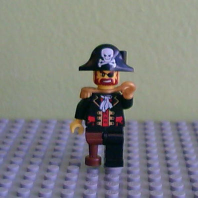 LEGO Minifigure-Captain Brickbeard-Pirates / Pirates II-PI081-Creative Brick Builders